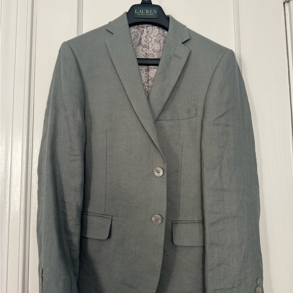 Ralph Lauren Boys Blayton Linen Blazer 12R
